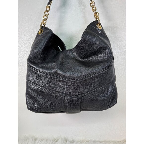 MICHAEL Kors Satchel Bag Black Leather Jamesport Two Way Adjustable Strap hobos - Picture 3 of 16